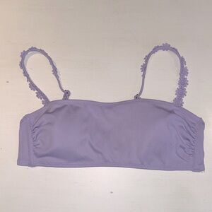 Lavender Ribbed Bralette/Bathing Suit Top sz M ☀️💕☀️